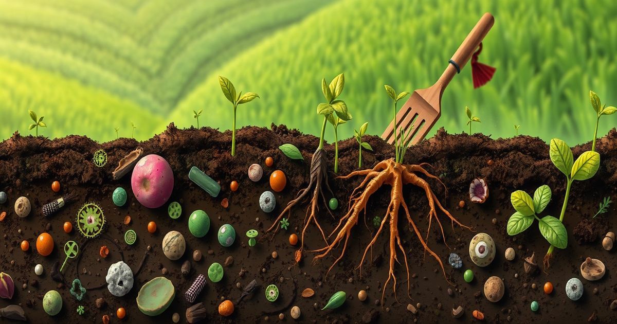 মাটির অদৃশ্য যোদ্ধা: মাইক্রোবসের গল্প 🦠🌱