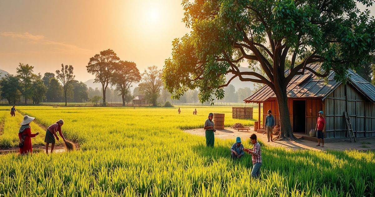 গ্রামীণ জীবনধারা: সম্প্রীতির বন্ধনে গড়া সমৃদ্ধি 🌾🏡